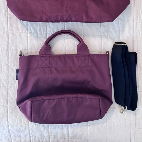 Canvelle burgundy Tote and Crossbody Bag Set - Picture 2 of 4